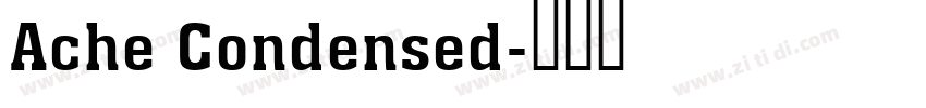 Ache Condensed字体转换